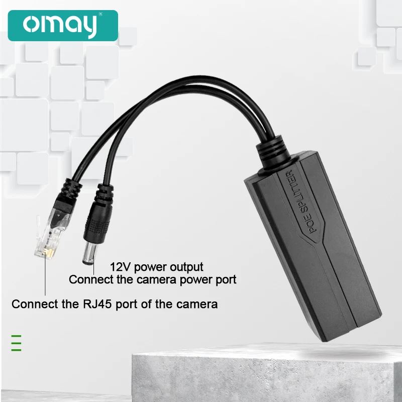 Divisor PoE USB-C para Cámaras IP Huawei Hikvision – Alimentación - imagen 3