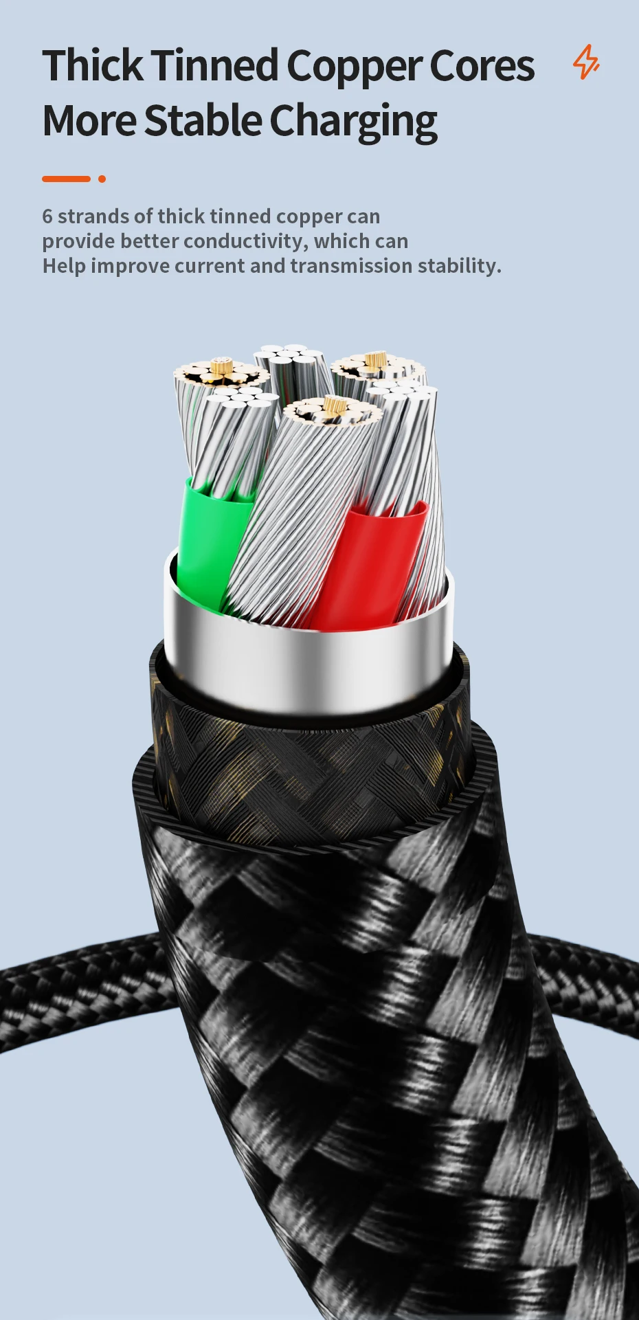 Cable Toocki trenzado resistente