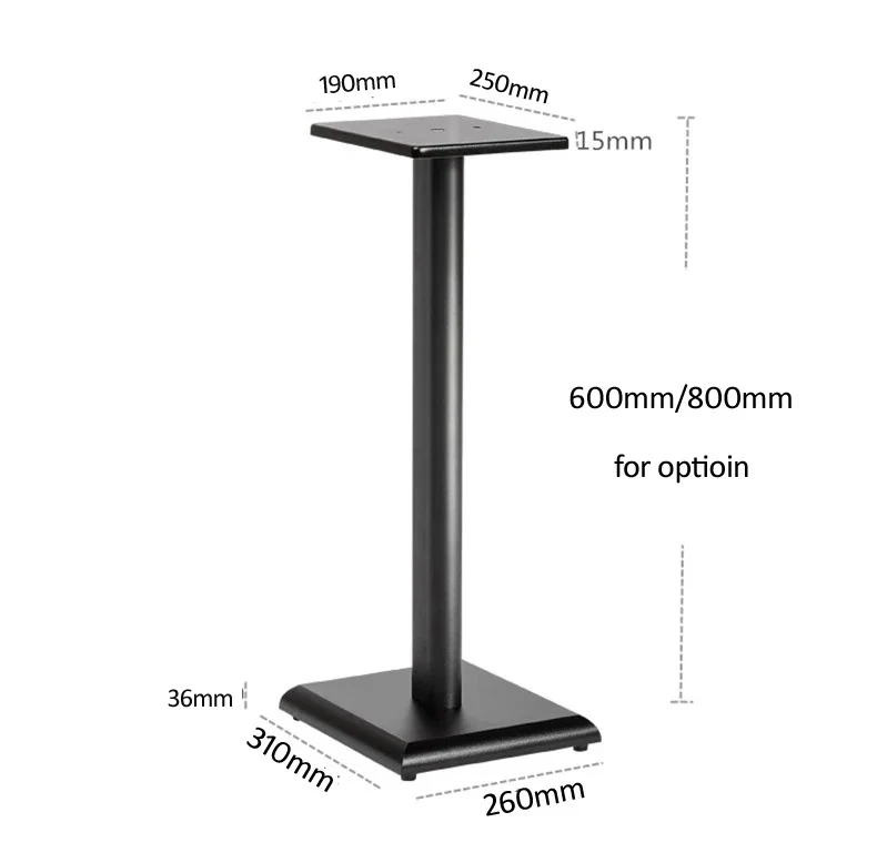 D-MOUNT SF50 Soporte Altavoz Suelo – MDF Metálico Resistente - imagen 3
