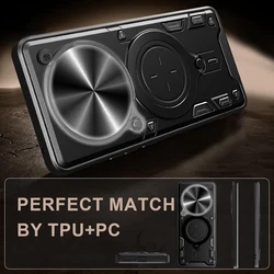 Funda Nothing Phone 3A Pro–Cámara Deslizante Soporte Anillo Antigolpes