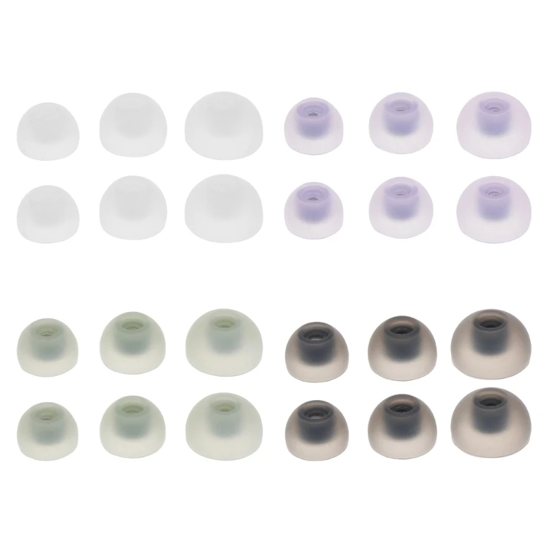 Almohadillas de silicona en blanco, negro y verde