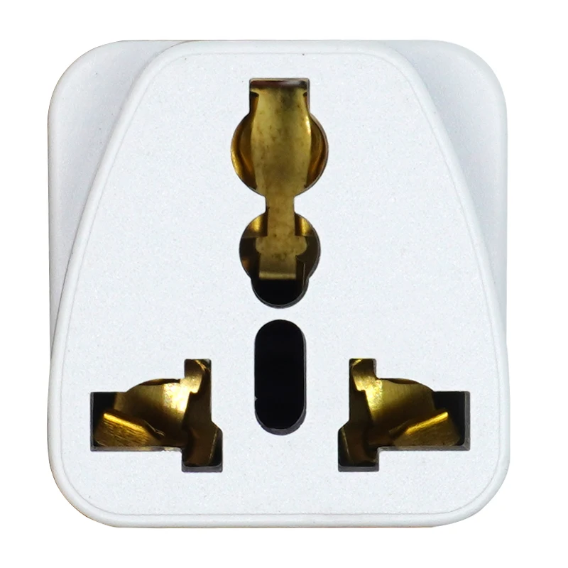 Adaptador de enchufe compacto blanco