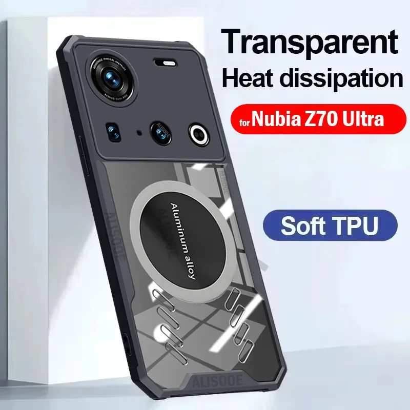 Nubia Z70 Ultra Funda Transparente Disipación Calor Antigolpes - imagen 2