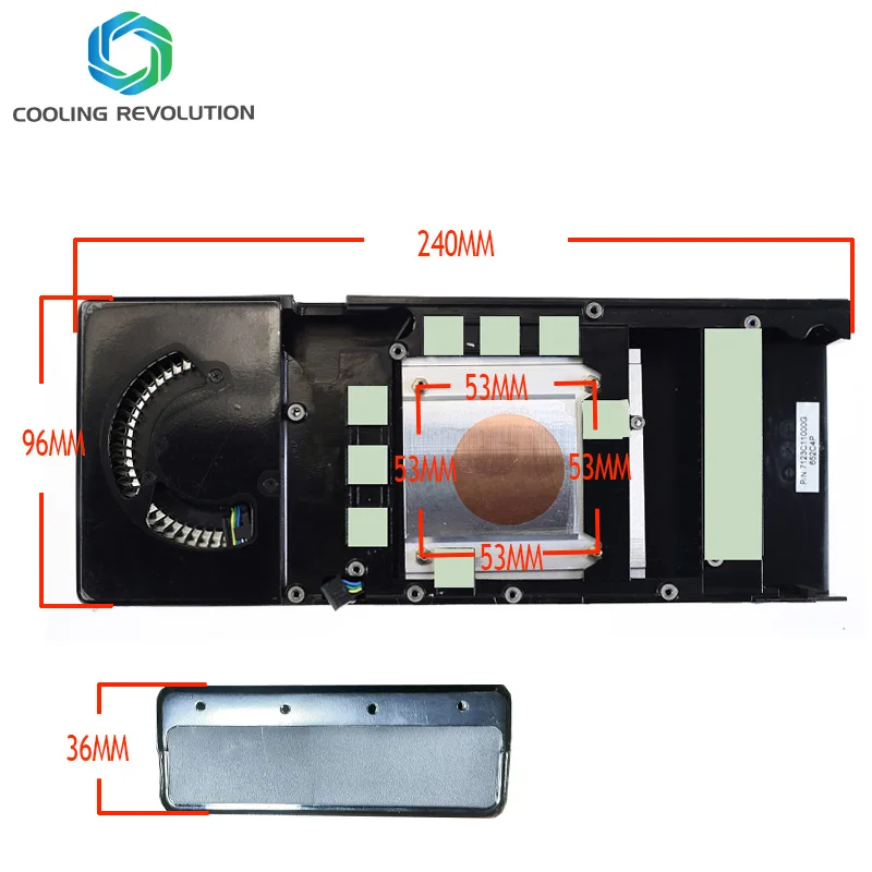 Especificaciones del ventilador para GPU - COOLING REVOLUTION