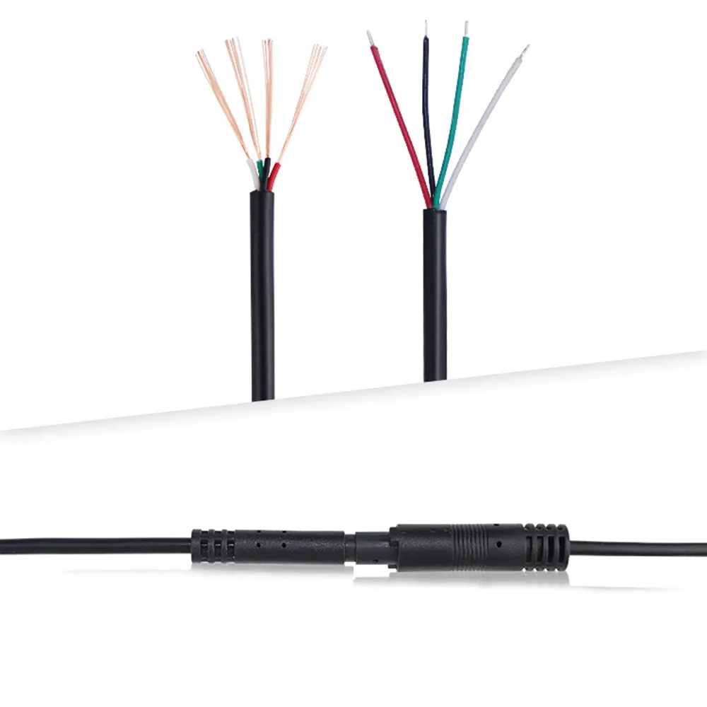 YUXI Cable Extensión Cámara Coche 4 Pines Hembra/Macho Visión Trasera - imagen 3