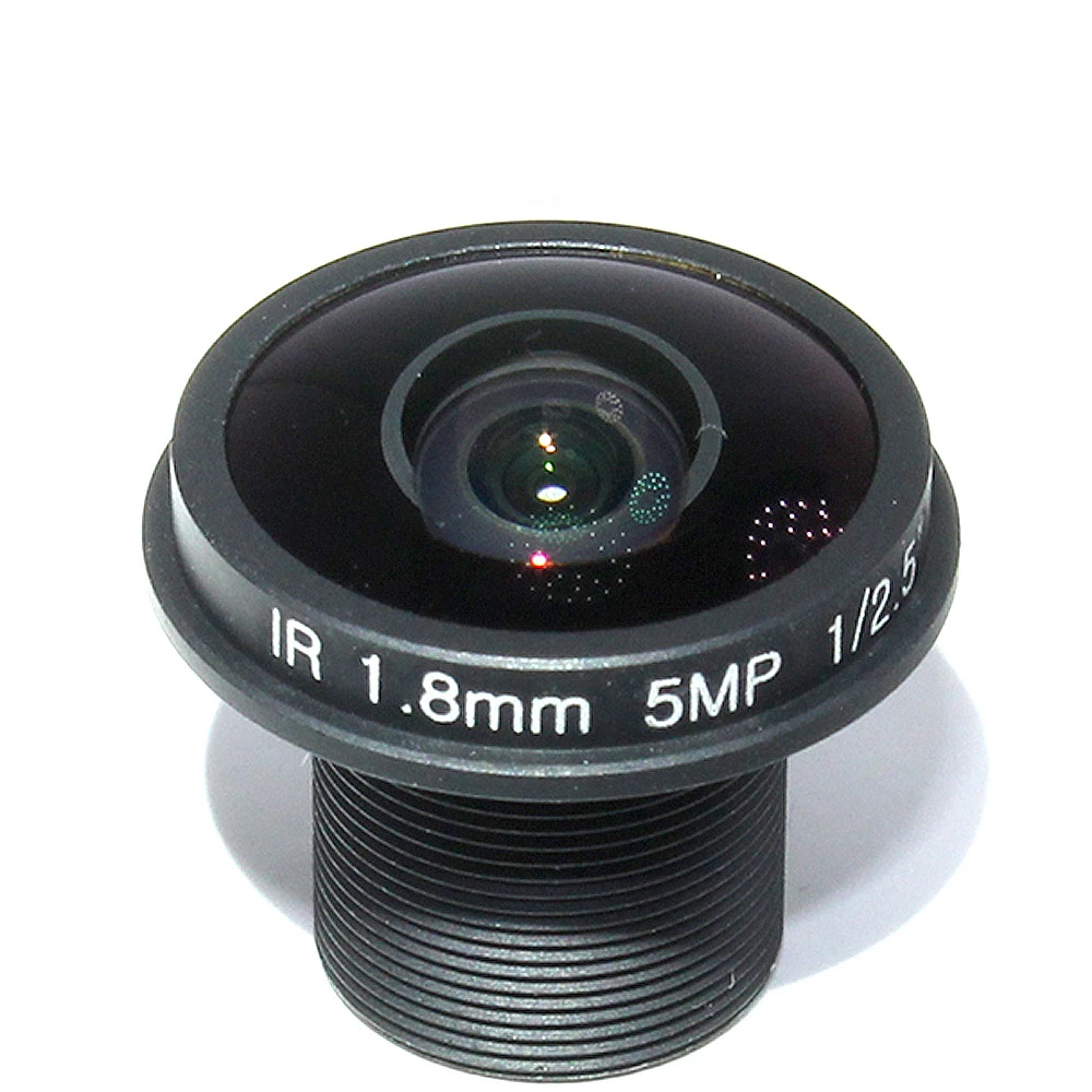 Lente panorámica ojo de pez CCTV - vista frontal