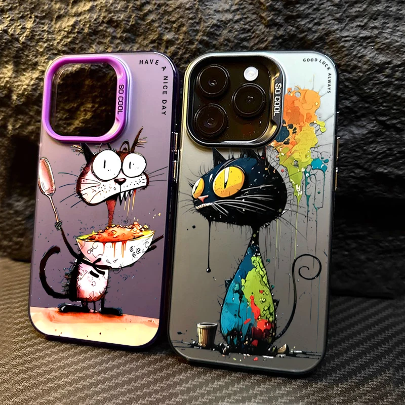 Funda de gato y grafiti vista frontal