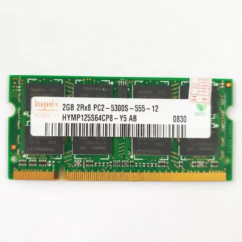 Memoria RAM DDR2 portátil 2GB 667MHz SODIMM 1.8V