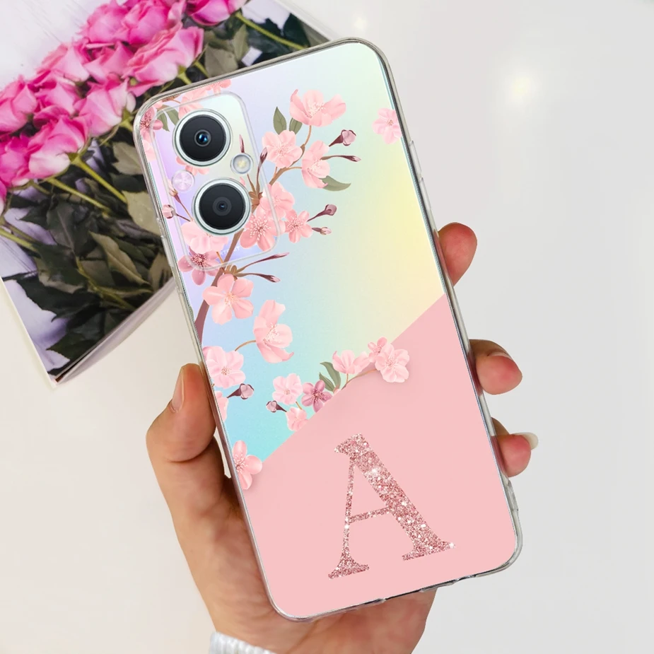Funda transparente con letras de lujo