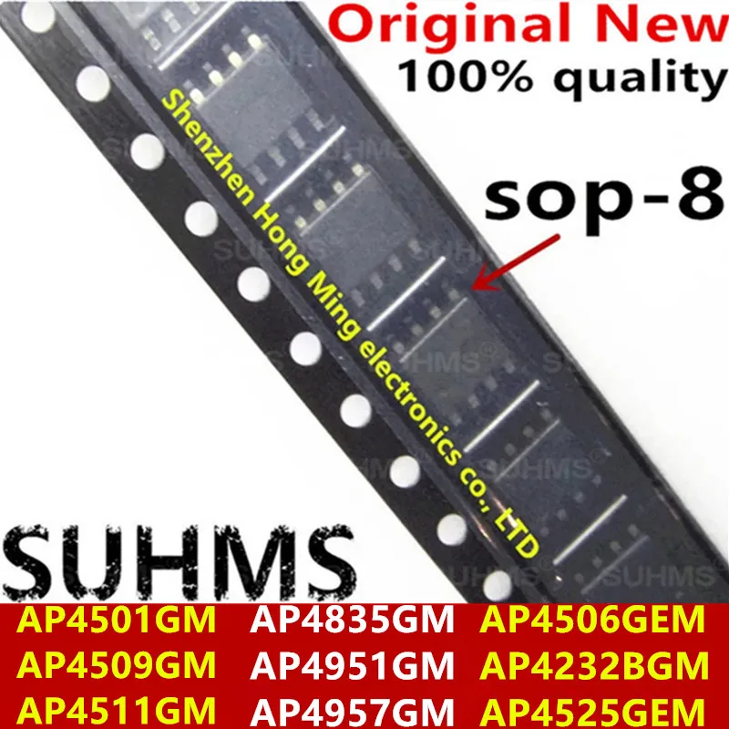 Pack de chipsets SOP-8 vista frontal