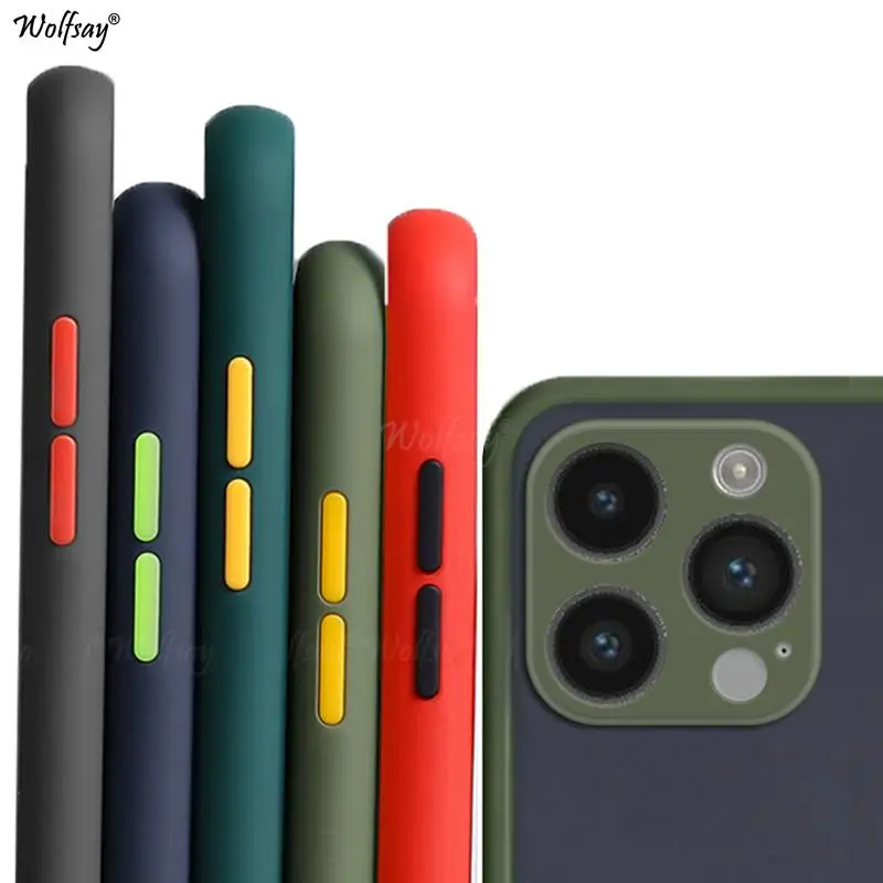 Funda TPU mate transparente para iPhone 15 Pro Max