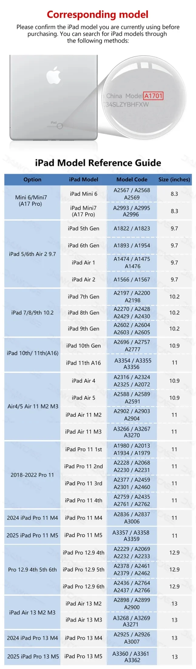 Capa transparente para iPad con ranura para Pencil