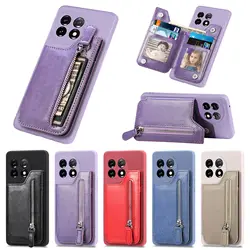 Funda Cuero OnePlus para 11/10 Pro – Cremallera Magnética