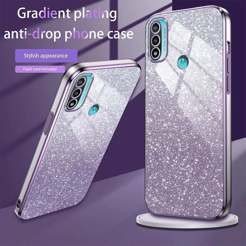 Funda Motorola Moto E20 E30 E40 - Brillo Degradado Premium Silicona