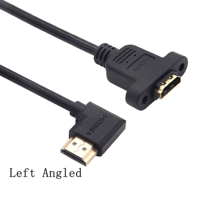 Cable HDMI Extensor Ángulo Recto Macho-Hembra Panel – Conexión Firme - imagen 2
