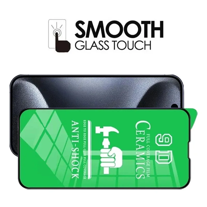 Protector de pantalla cerámico HD para iPhone 8–16 sin cristal - imagen 2