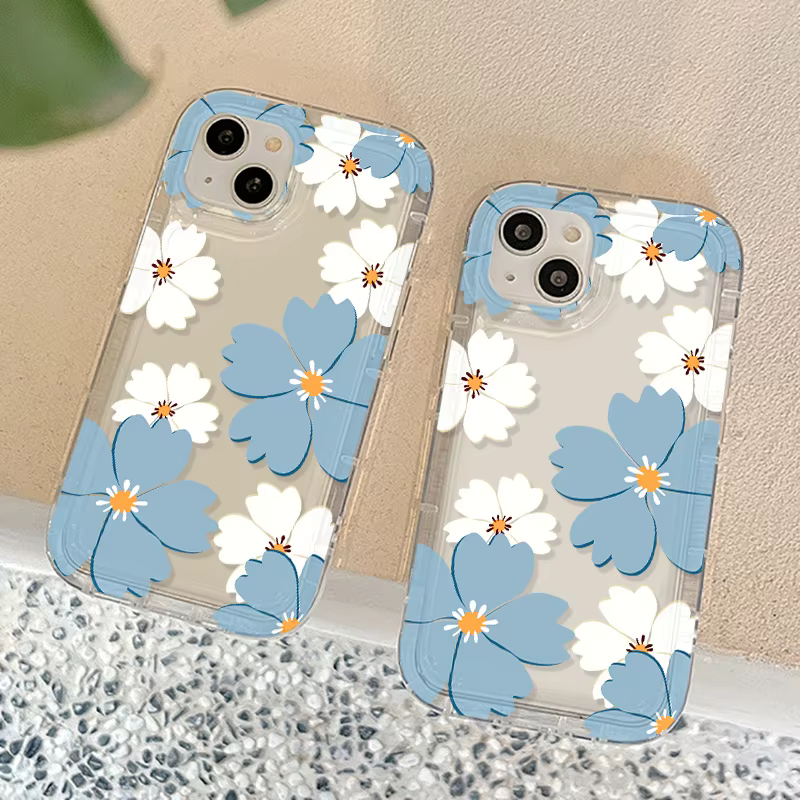 Funda Transparente Apple iPhone – Diseño Floral Antigolpes - imagen 5
