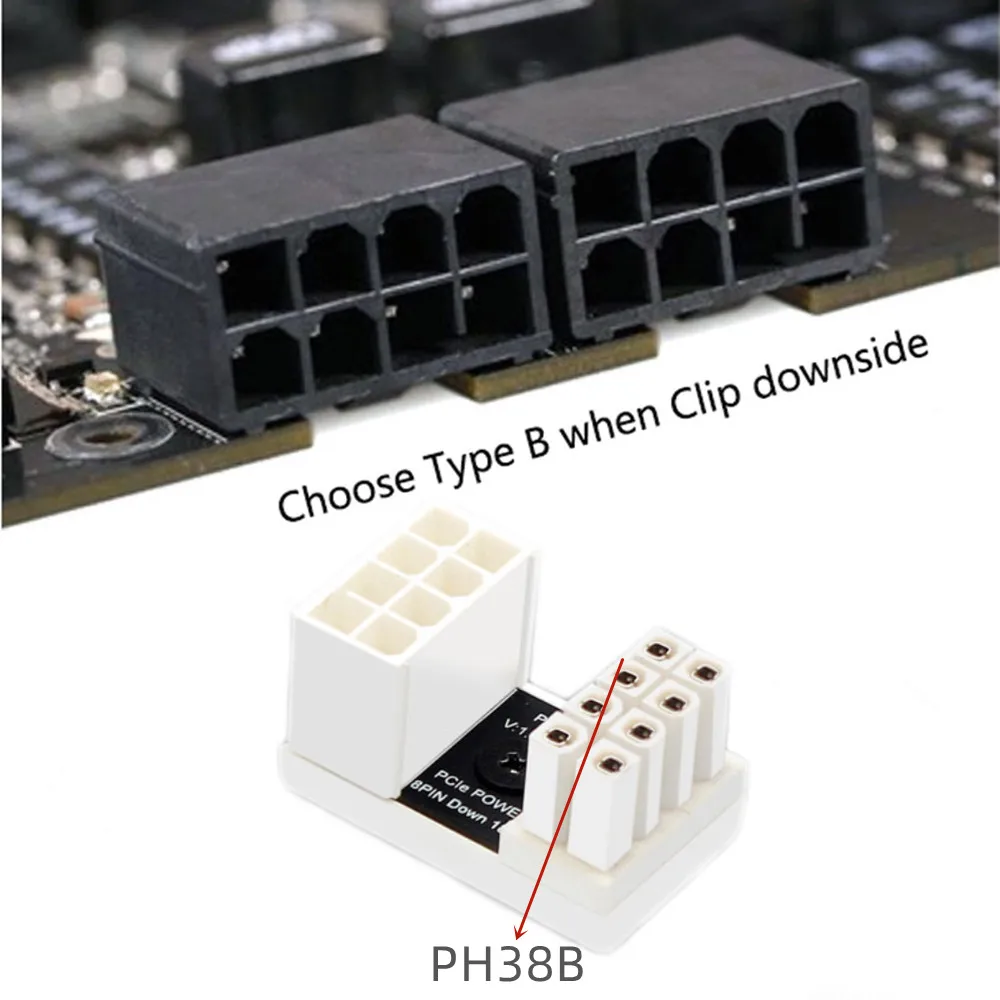 Adaptador de alimentación PCIe en ángulo para GPU de sobremesa - imagen 5