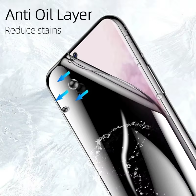 Protector de pantalla antiespía aplicado en el dispositivo