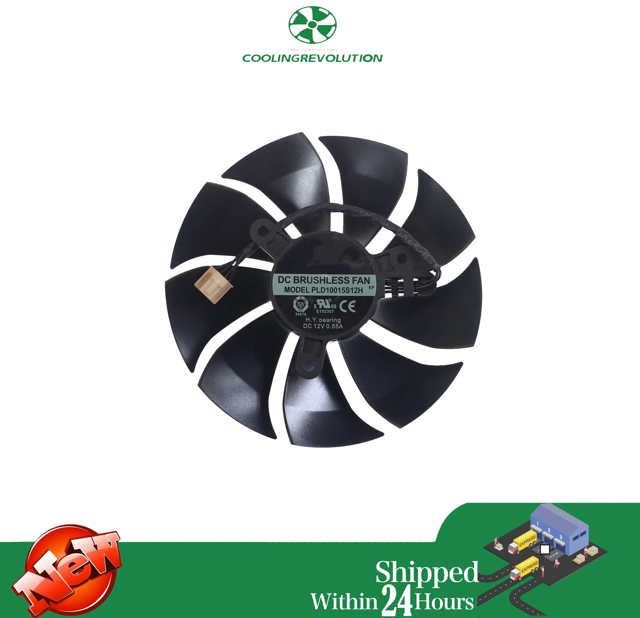 Ventilador de refrigeración 95mm para GPU EVGA RTX 3090