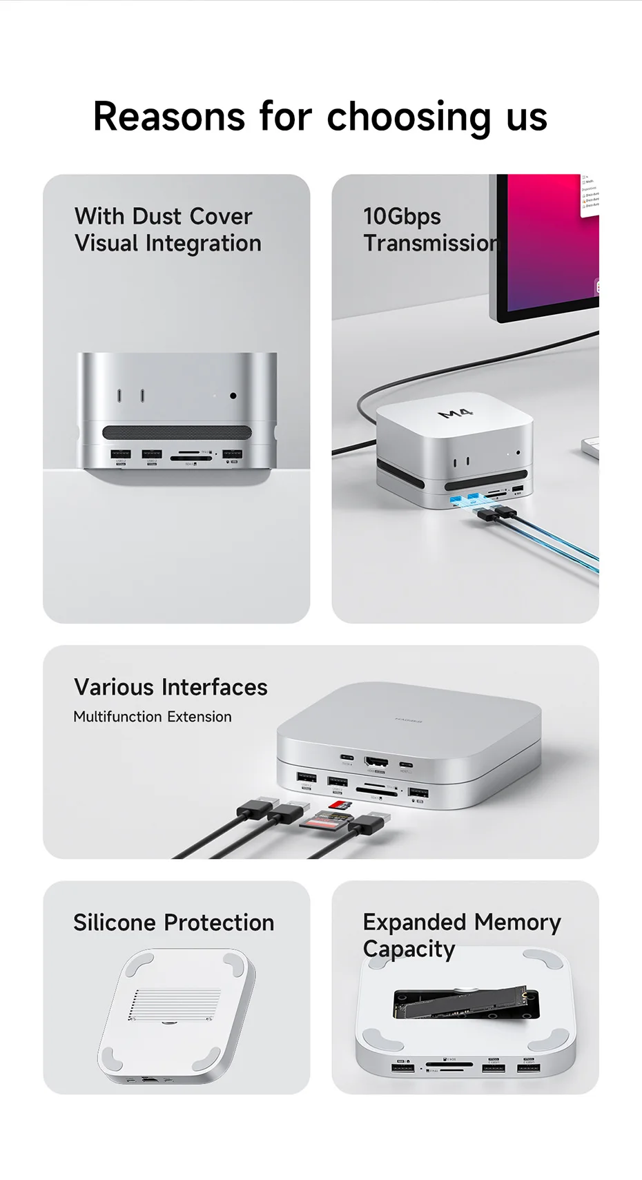 Estación de acoplamiento USB C con salida HDMI 4K