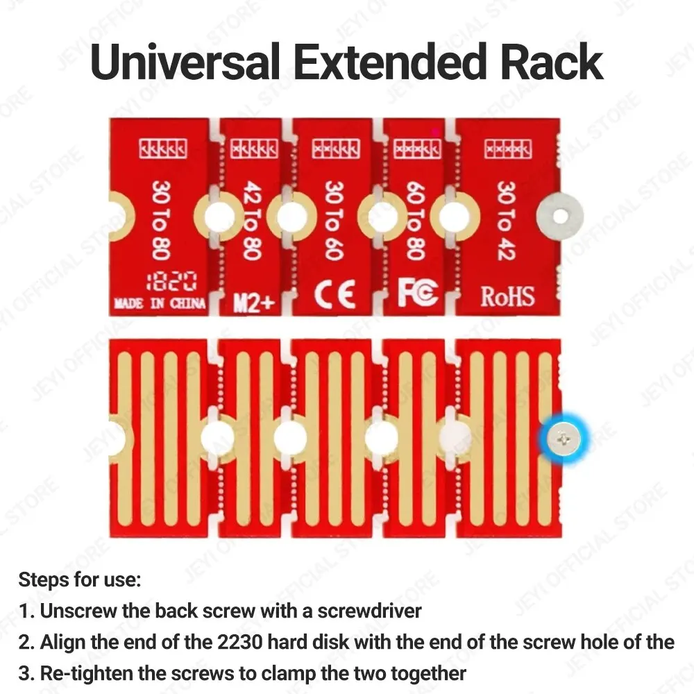 JEYI Adaptador de Extensión para SSD M.2 NVMe NGFF - imagen 4