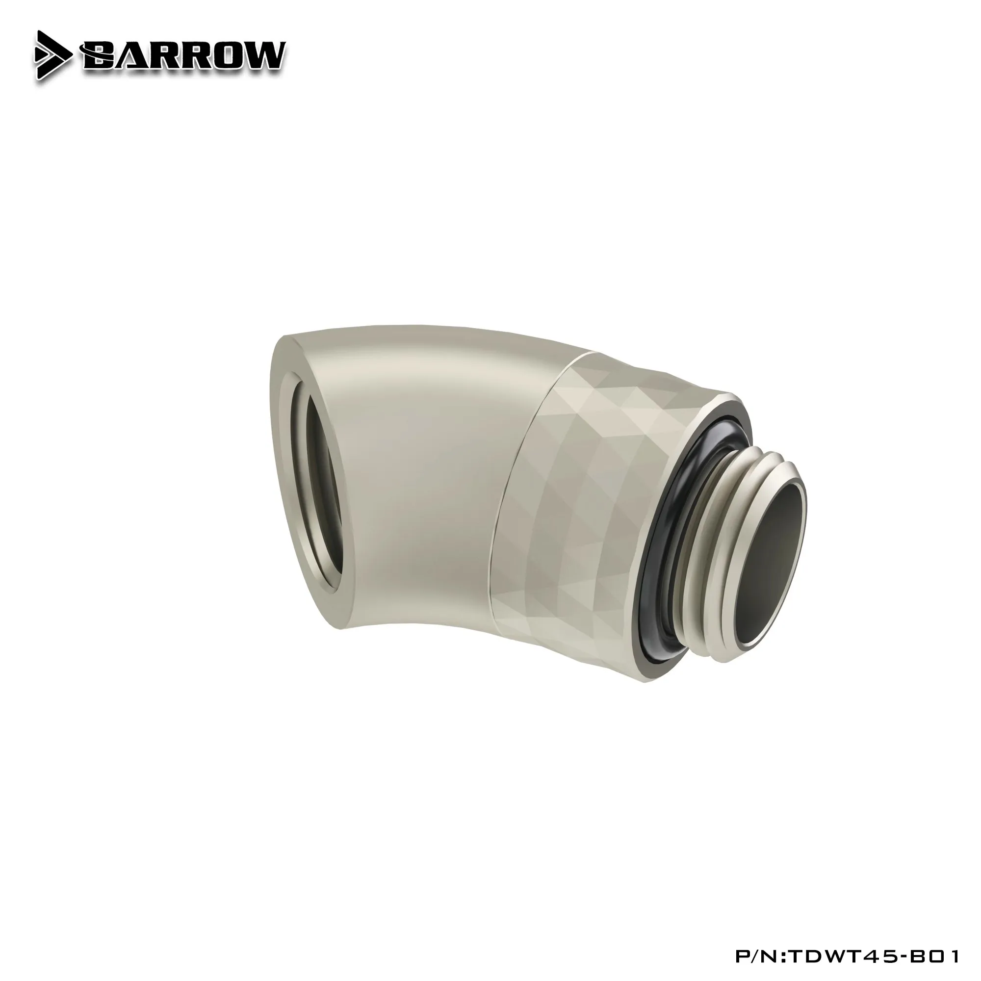 Barrow Accesorio Rotativo Latón 45° G1/4" Refrigeración Agua 360° - imagen 2