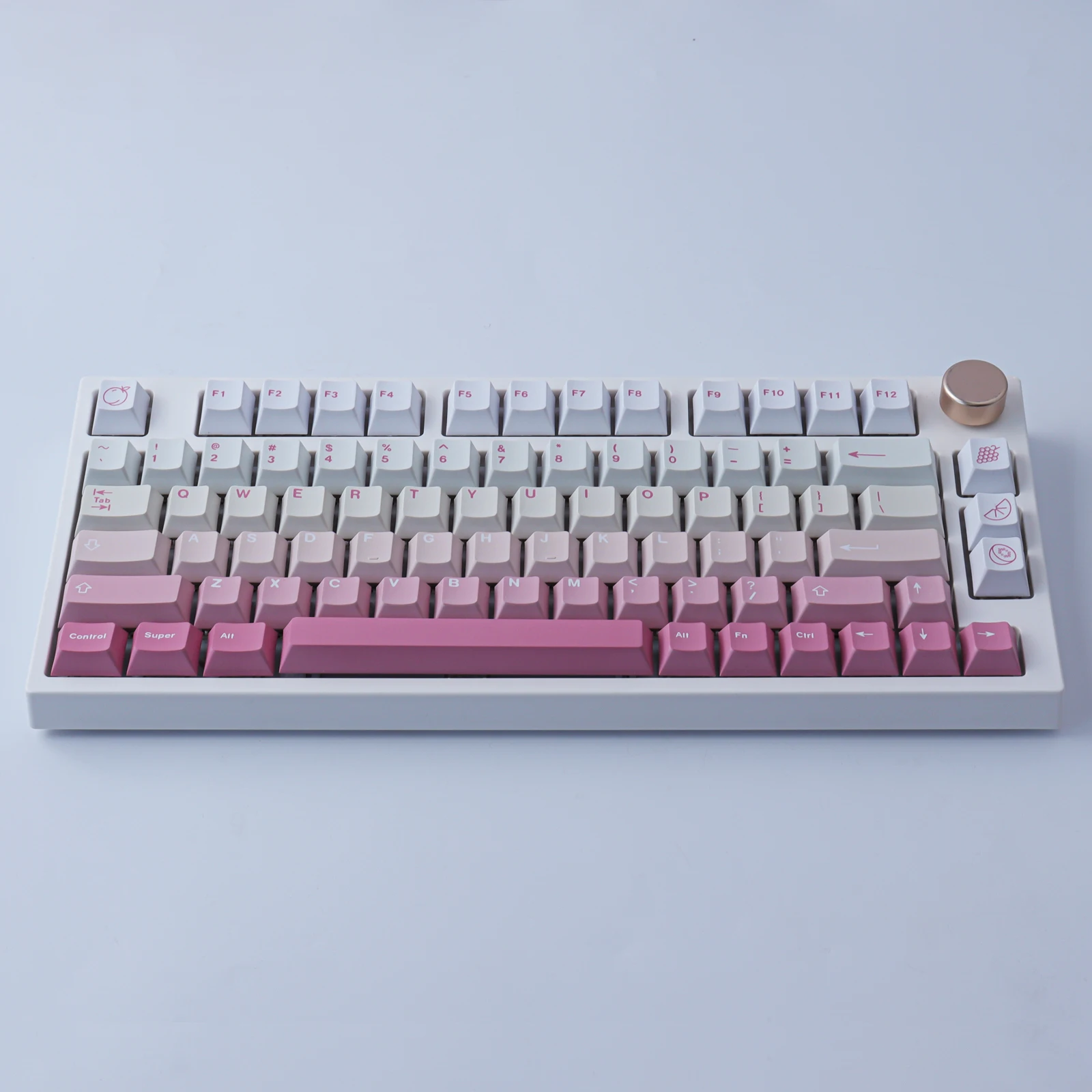GMK Set Teclas PBT Perfil Cherry Dye-Sub – Rosa Blanco - imagen 2