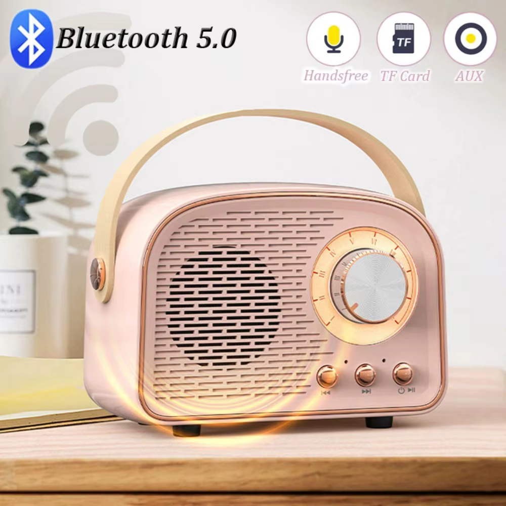 Radio retro portátil – diseño clásico