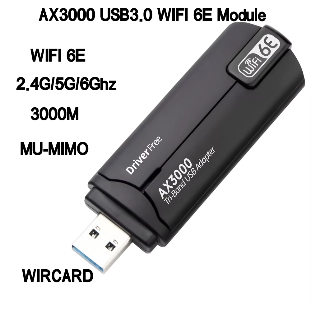 Adaptador WiFi 6E AX3000 vista frontal