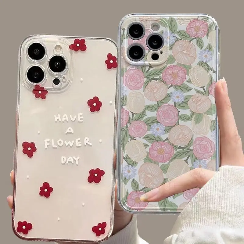 Funda Transparente OPPO Reno – Margaritas Protectora Antigolpes - imagen 2