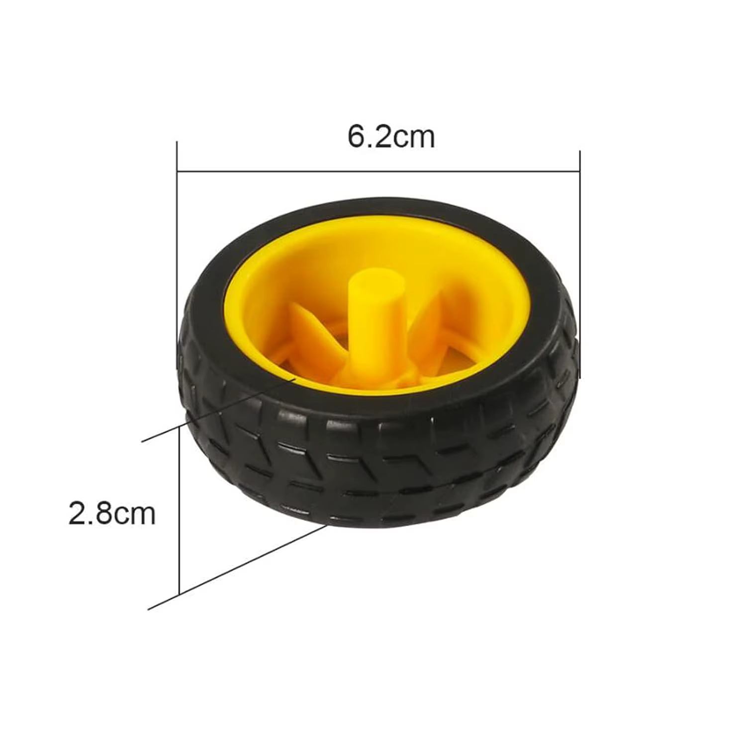 Motorreductor TT de doble eje para coche robot, 3-6 V CC - imagen 3