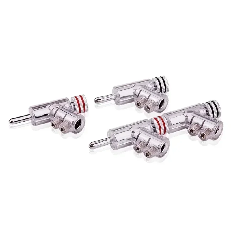 Conectores banana en Y de cobre para altavoces 4 mm autoblocantes - imagen 5
