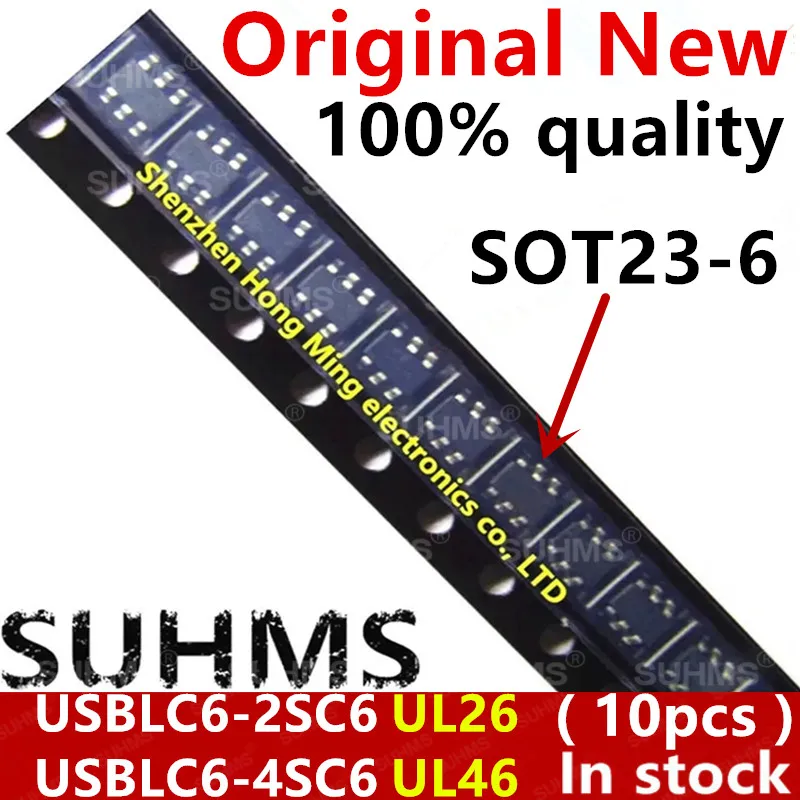 Chipset USBLC6-2SC6 protección USB