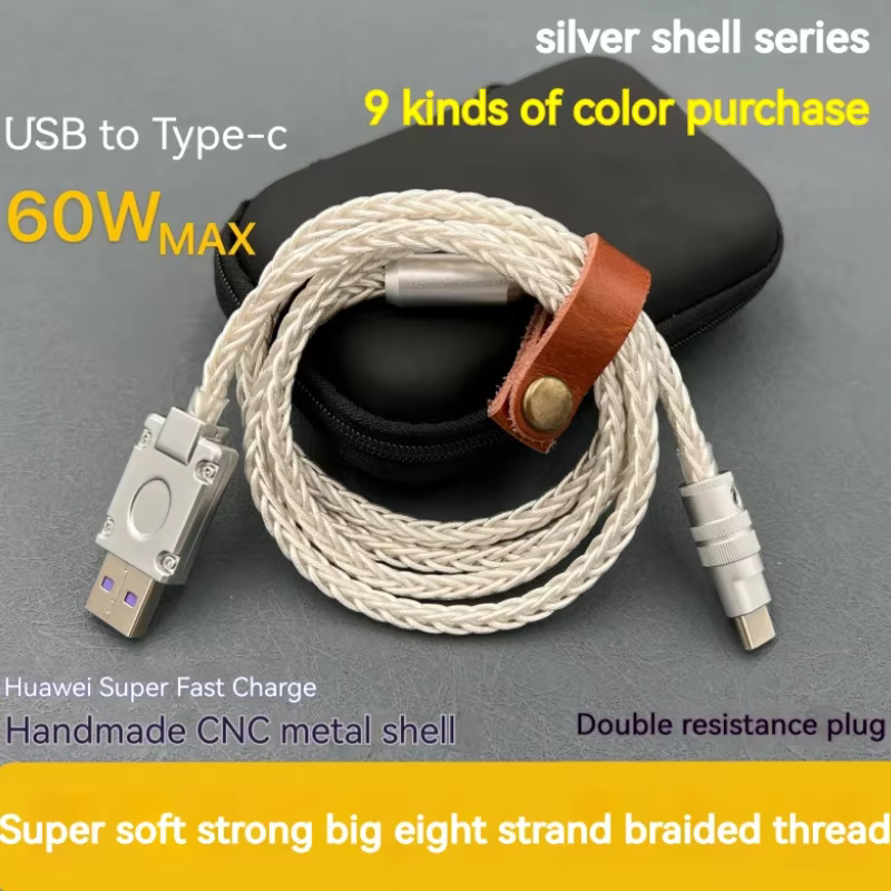 Cable USB tipo C metálico 100W
