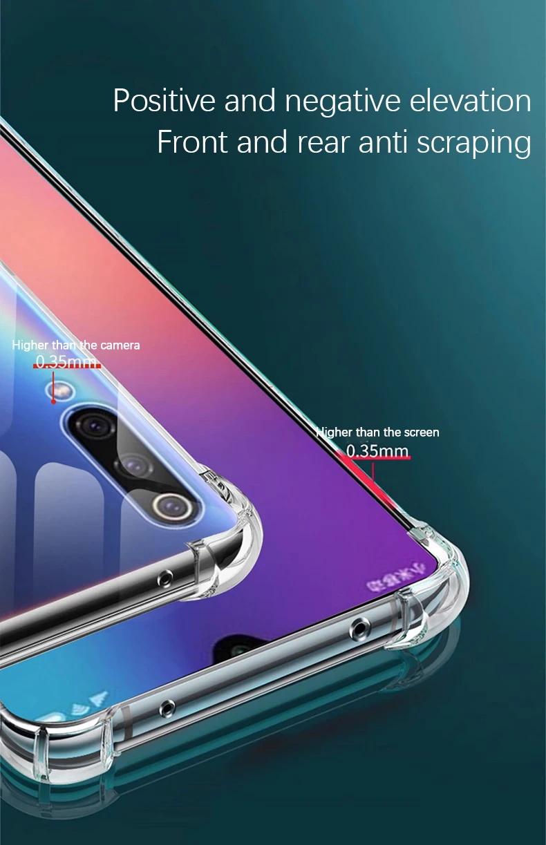 Perfil fino de la funda en el Xiaomi Mi 9