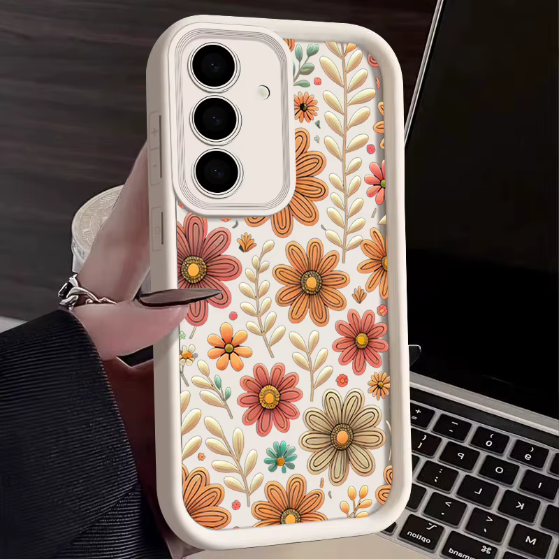 Funda Samsung Galaxy S24 Ultra - Silicona Flexible Diseño Floral Premium - imagen 2