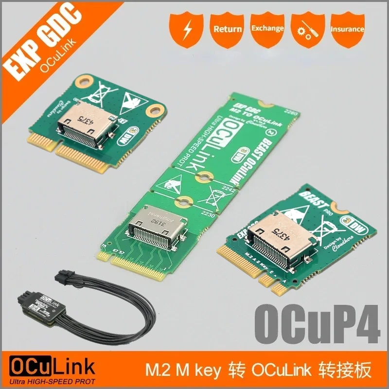 TH3P4 OCuP4: dock eGPU OCuLink con TB3/4, USB4 y M.2 NVMe
