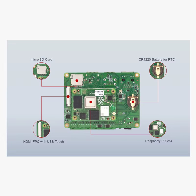 Raspberry Pi CM4 Ordenador Industrial RS485 RS232 CAN 4G - imagen 2