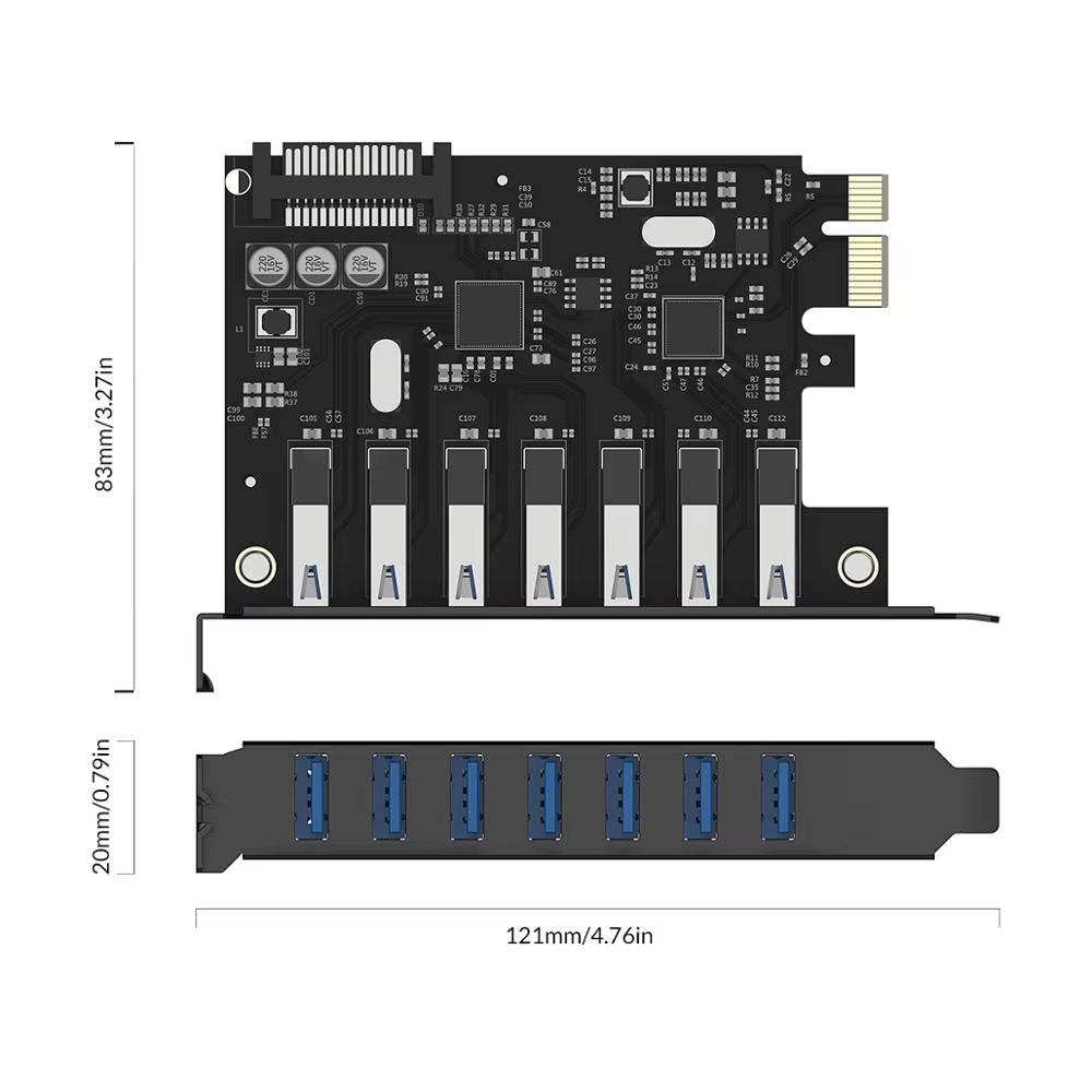 ORICO Tarjeta PCIe USB 3.0 SuperSpeed para Windows y Linux - imagen 5
