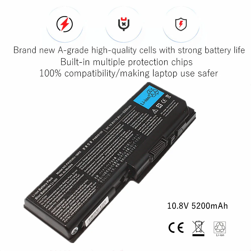 Batería de Recambio para Portátil Toshiba Satellite L350 / P200 - imagen 5