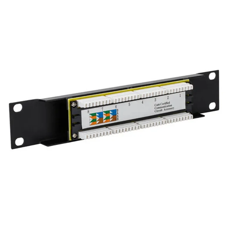 Panel de Conexión CAT6 RJ45 Antigolpes Marco Distribución Red Ethernet - imagen 3