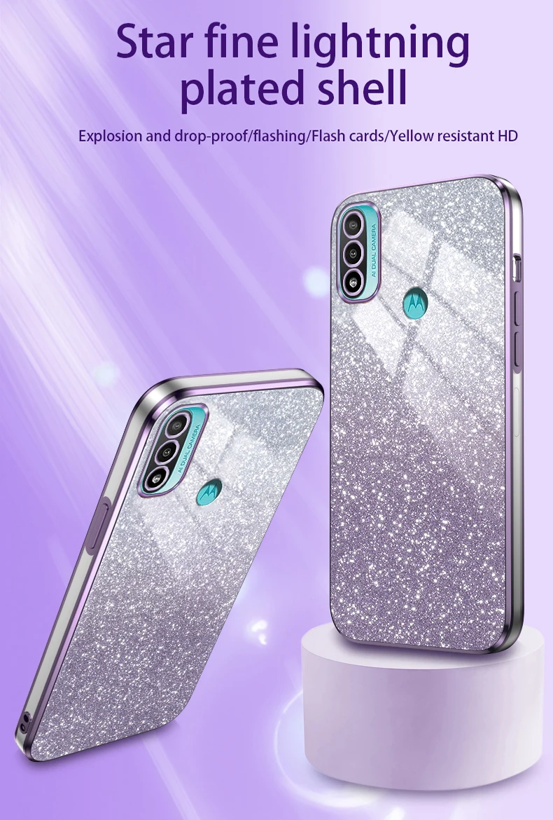 Funda mostrando el degradado de colores