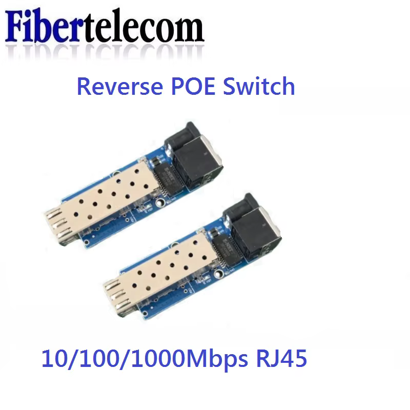 Mini RPOE Convertidora de Medios Fibra SFP RJ45 Ethernet
