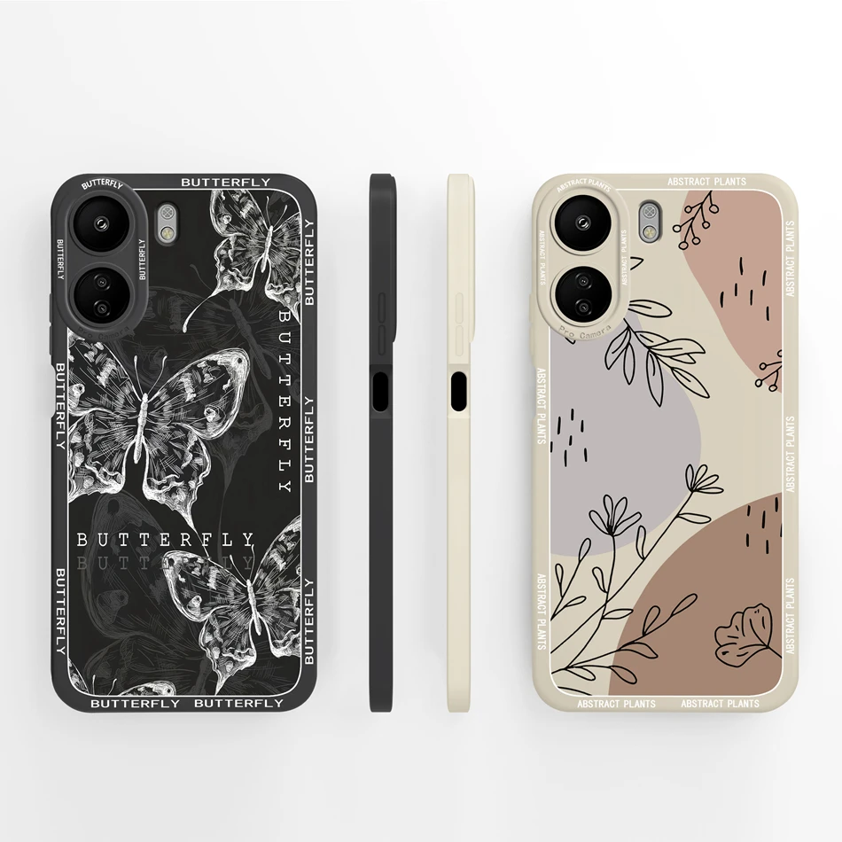 Funda Xiaomi POCO C65 – Silicona Diseño Mariposa Antigolpes - imagen 2