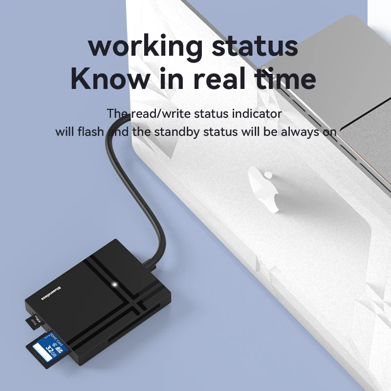 Blueendless Lector de Tarjetas USB-C TF/SD/CF/XD/MS - imagen 3