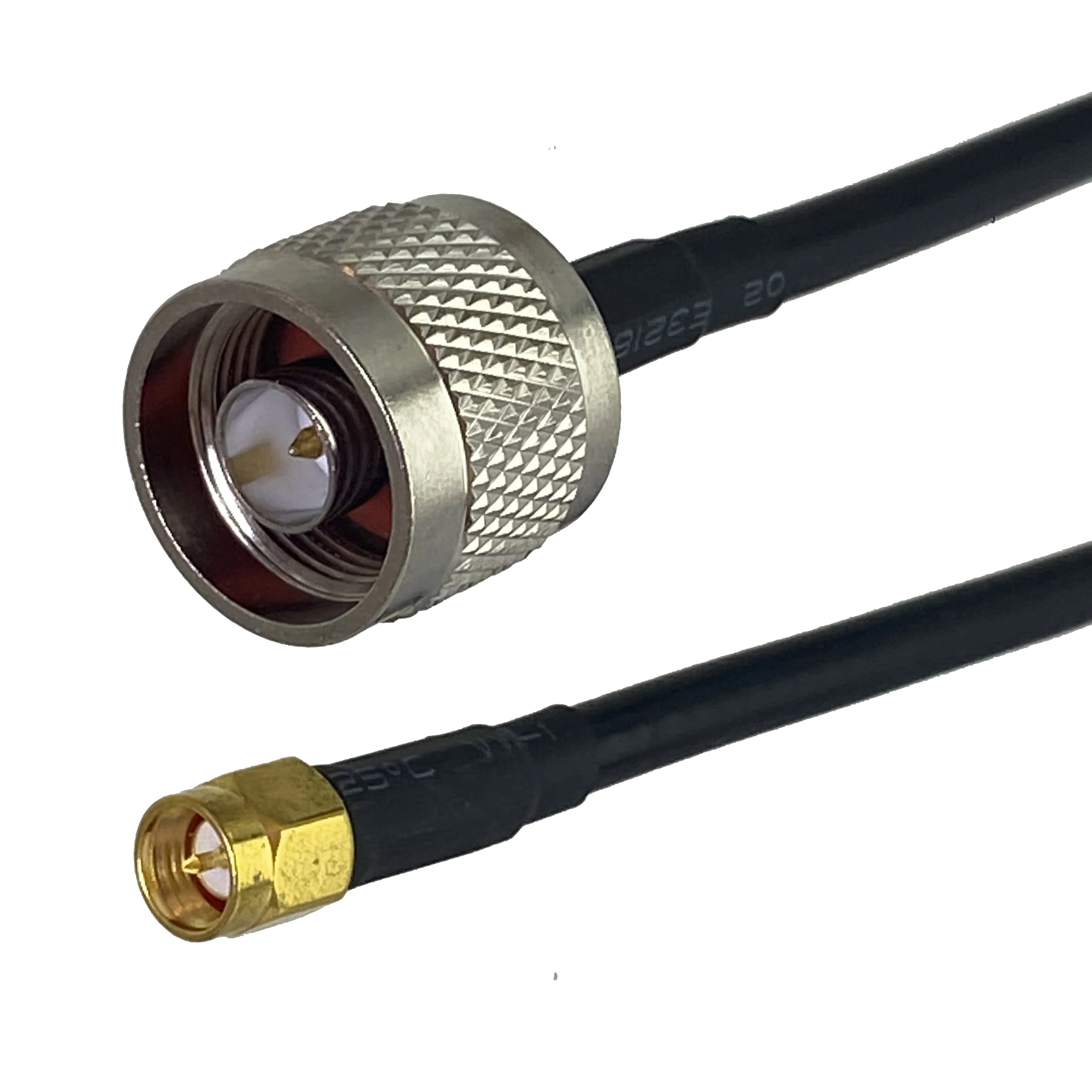 Conector N macho a SMA macho