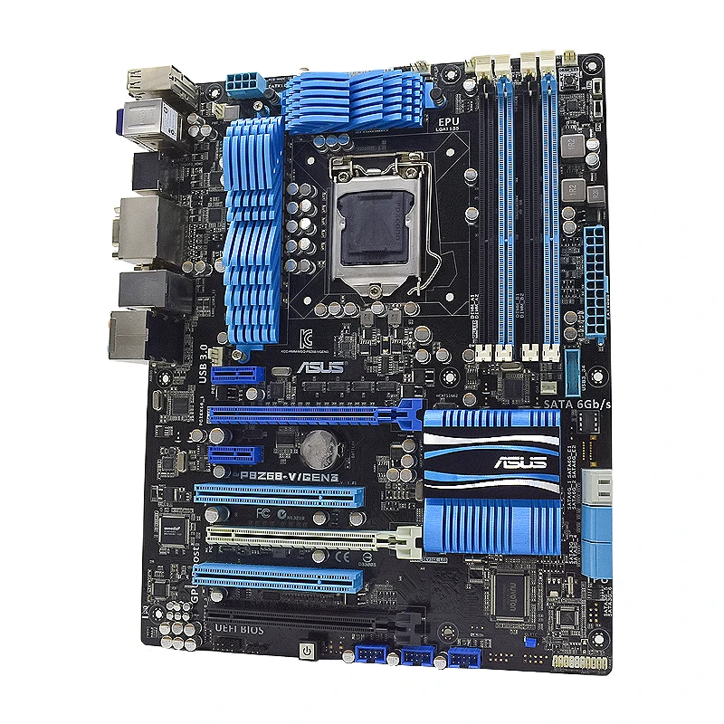 Placa base ASUS P8Z68-V/GEN3 vista frontal