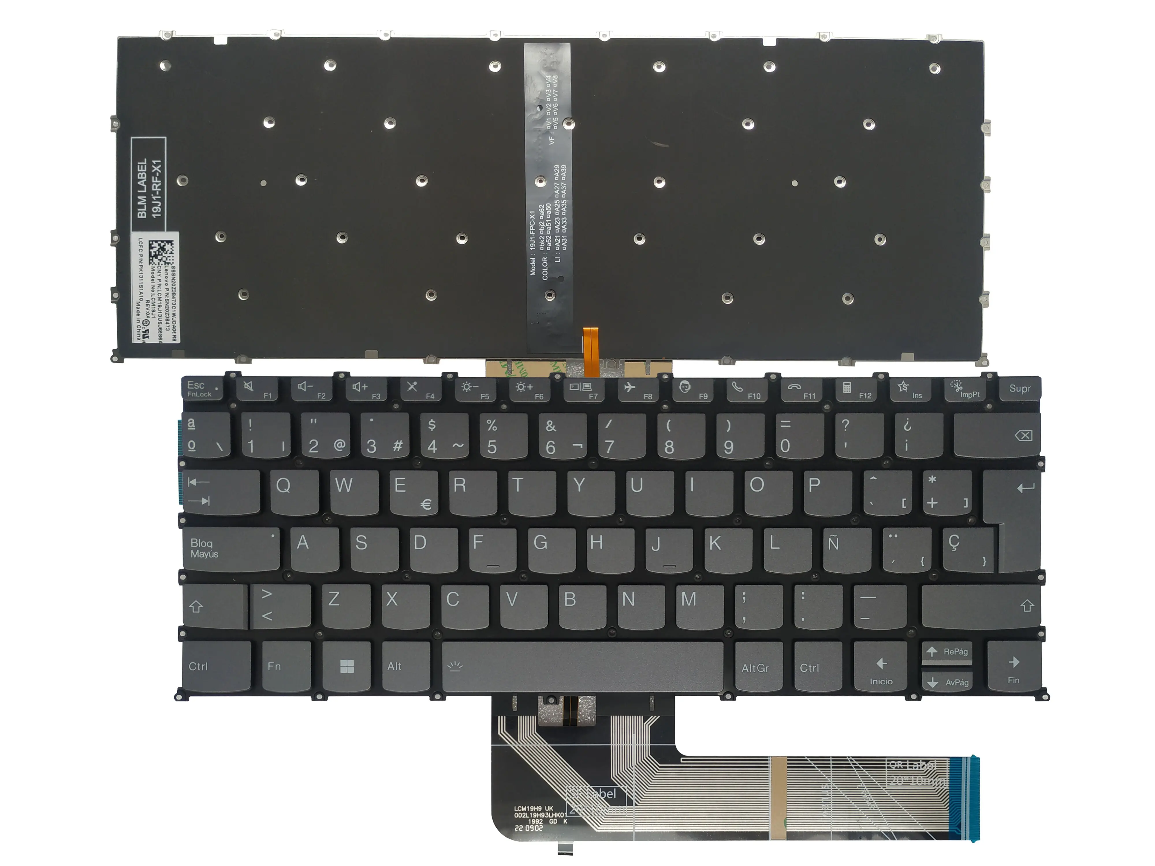 Teclado español retroiluminado negro para Lenovo ThinkBook