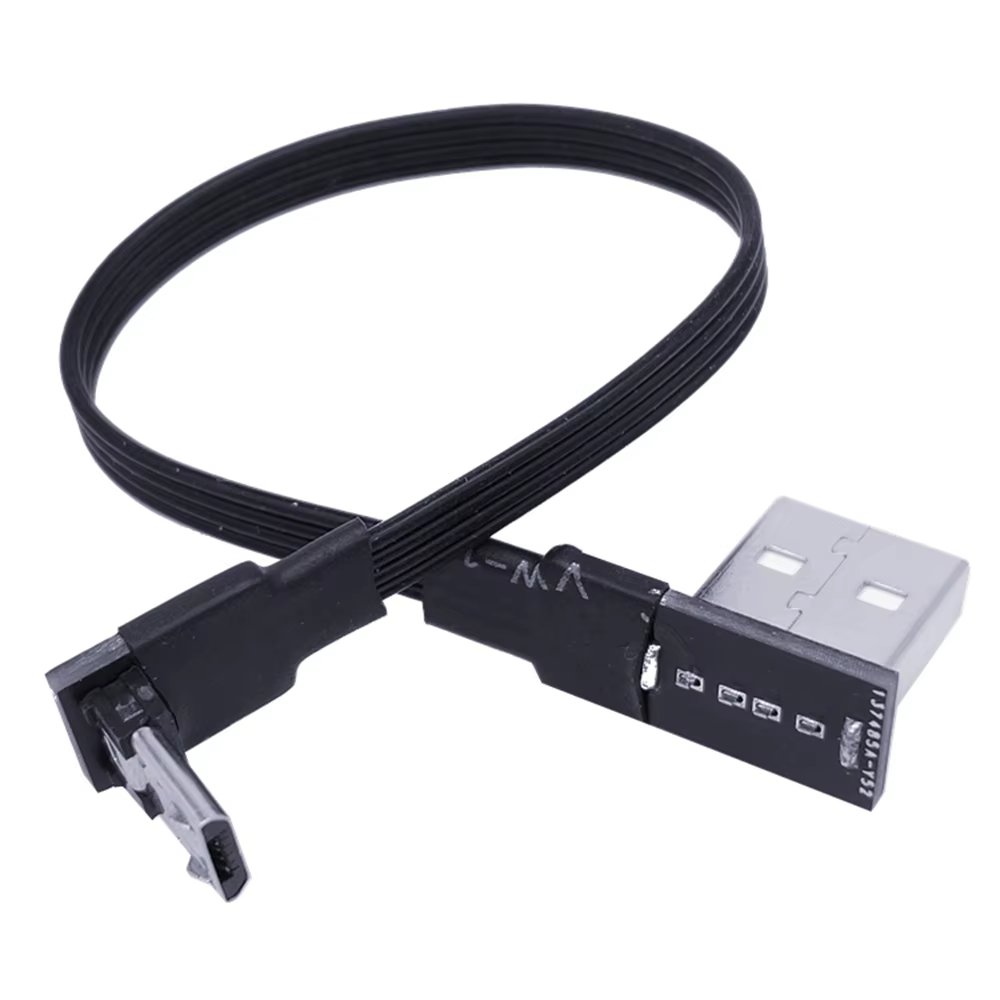 Cable Micro USB 2.0 Angular 90° - Varias Longitudes